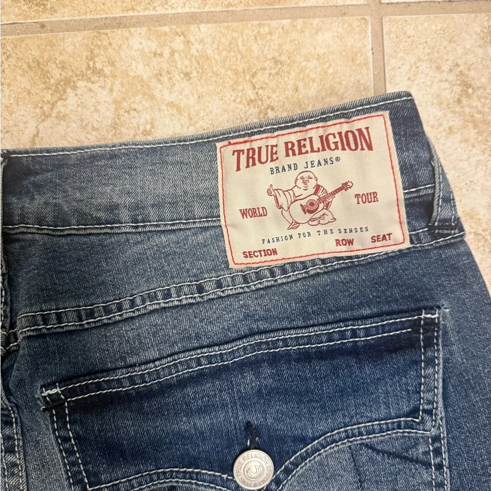 True Religion Men's Classic Blue Straight Jeans